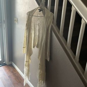 Love stitch sweater  boho cream colored